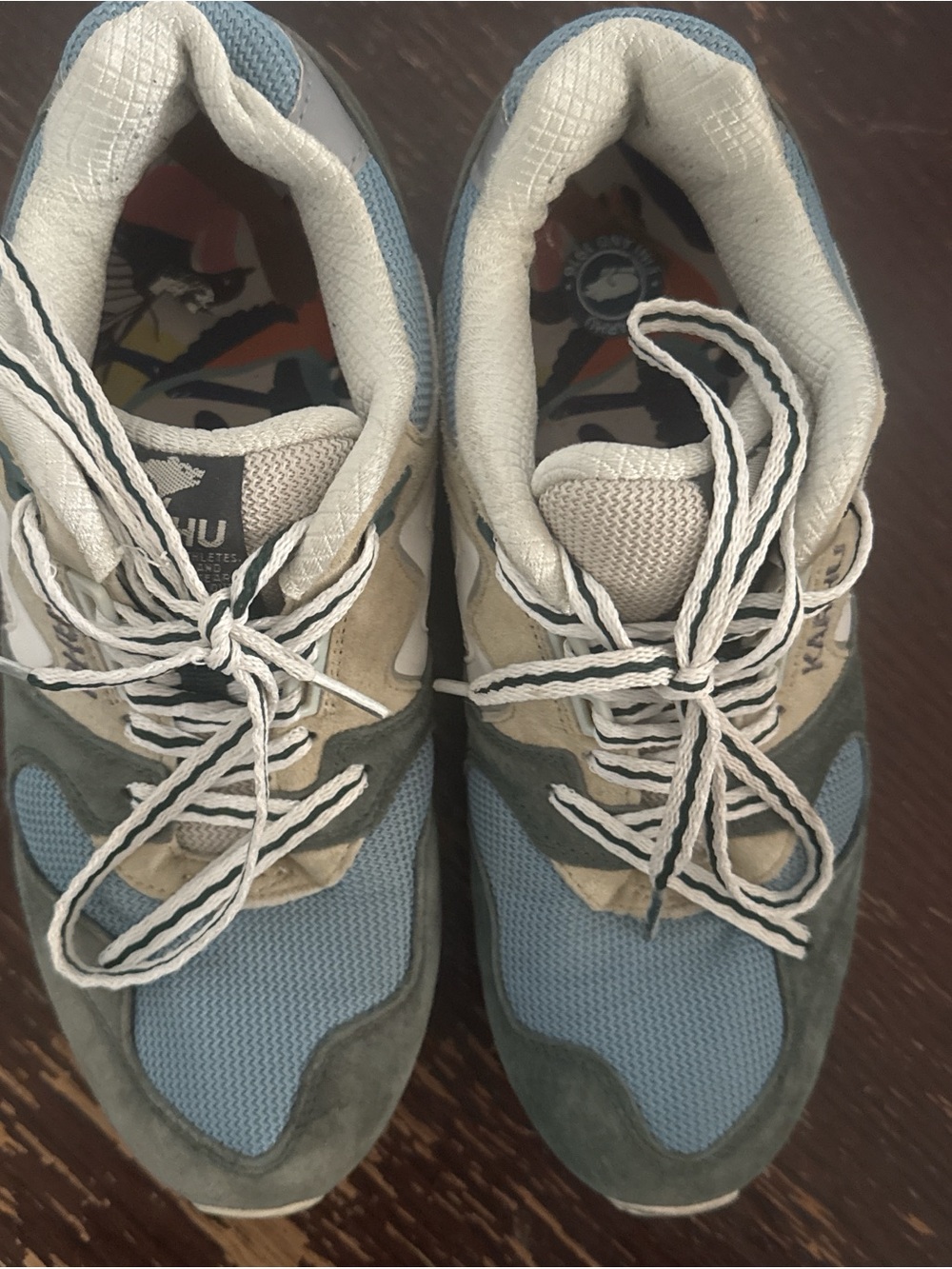 Casual Women's Light Blue & Gray Suede-Trim Sneakers